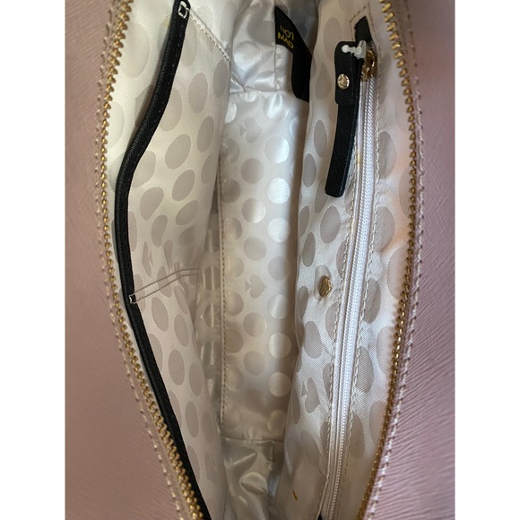 Kate Spade Colour Block Lilac & Black Satchel Handbag - Picture 2 of 7